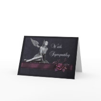 Rose and Angel Condolence Cards
