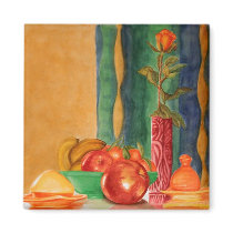 rose and apples still life magnets by nefera rose and apples still life magnets