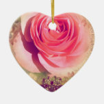 Rose and Butterfly Ornament