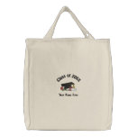 Rose and Diploma Grad Canvas Bag