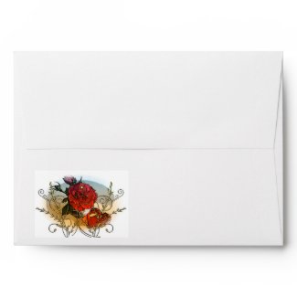 Rose and Heart Envelope