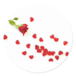 Rose and Hearts Sticker