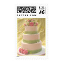 Rose and Hydrangea Wedding Cake postage