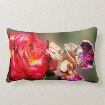 Rose and iris pillow pillows