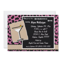 Rose And Milk Chocolate Leopard Party Invitation by malibuitalian Rose And Milk Chocolate Leopard Party Invitation