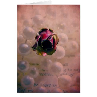 Rose and Pearls card