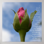 Rose and Sky Poem Poster Rose and Sky Poem Poster