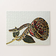 Rose and Snake - Ball Phyton Puzzle