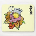 Rose and Vertebra Mousepad by OniBaka Rose and Vertebra Mousepad