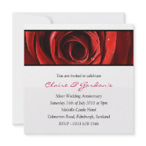 Rose Anniversary Party Invitation
