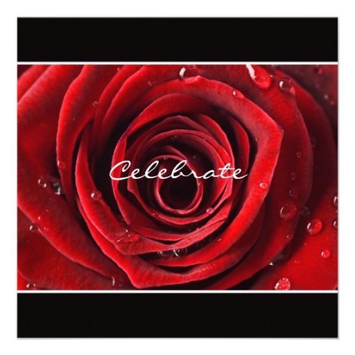 Rose Anniversary Party Invitation