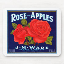 Rose Apples Wenatchee Washington mousepads by AllVintage Rose Apples Wenatchee Washington mousepads