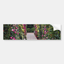 Rose Arches Yellow flowers Bumper Stickers