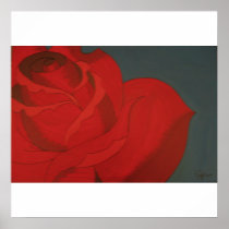 Rose Art by Pryor Autographed Print