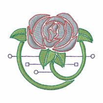 Rose Art Nouveau embroidered shirts by ZazzleEmbroidery Rose Art Nouveau embroidered shirts