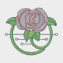 Rose Art Nouveau embroidered shirts