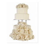 Rose Base Wedding Cake Post Card