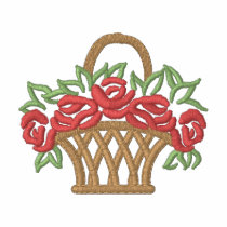 Rose Basket embroidered shirts