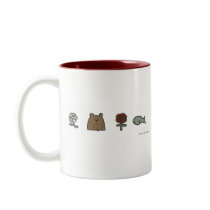 Rose-Bear-Rose-Fish mug
