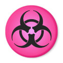 Rose Biohazard Magnet
