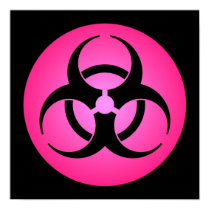 Rose Biohazard Symbol Poster posters