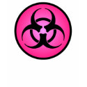 Rose Biohazard Symbol T-Shirt