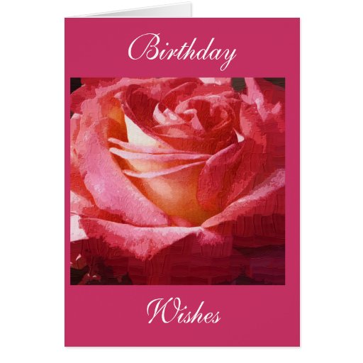 rose birthday card