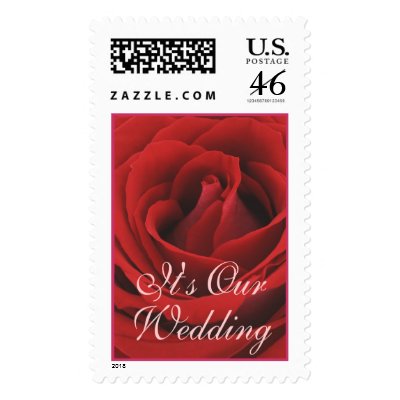 Rose Bloom (1)  It&#39;s Our, Wedding Postage Stamp