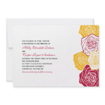 Rose Blossom Wedding Invitation