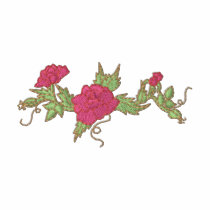 Rose Border embroidered shirts
