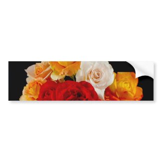 Rose Bouquet Bumper Stickers