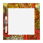 Rose Bouquet Floral Dry Erase Board dry erase boards
