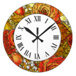 Rose Bouquet Floral Wall Clock wall clocks