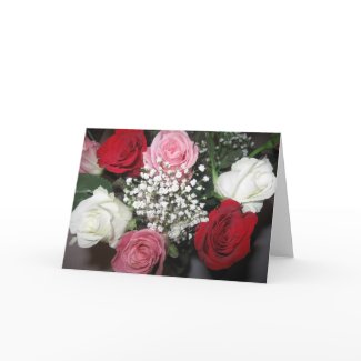 Rose Bouquet Greeting Card card