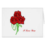 Rose bouquet greeting card