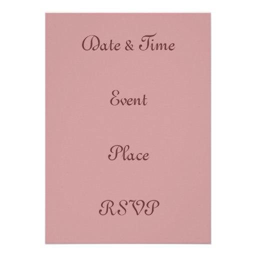 Rose Bouquet Heart Custom Announcements