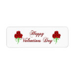 Rose bouquet return address labels