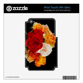 Rose Bouquet Skins For Ipod Touch 4g