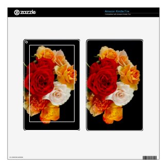 Rose Bouquet Skins For Kindle Fire