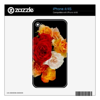 Rose Bouquet Skins For The Iphone 4s