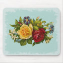 Rose Bouquet Victorian Vintage mousepads