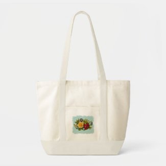 Rose Bouquet Victorian Vintage Tote Bag bag