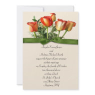 Rose Bouquet Wedding Invitation invitation