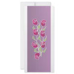 Rose bouquet with purple background custom rack card