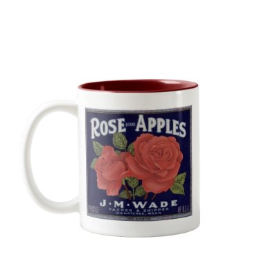 Rose Brand Apples Coffee Mugs by CrazyCups