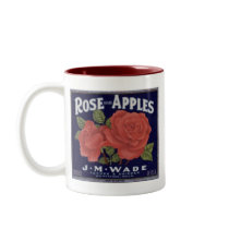 Rose Brand Apples mugs by CrazyCups Rose Brand Apples mugs