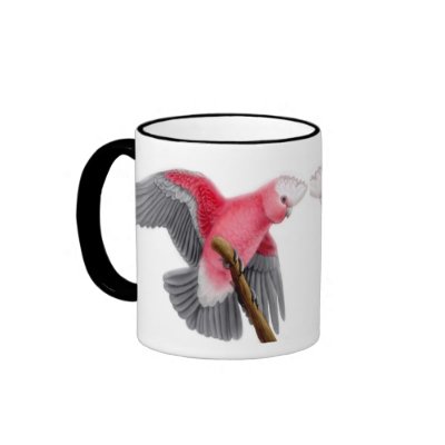 Rose Breasted Cockatoo Galah Mug by twopurringcats