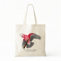 Rose Breasted Cockatoo Tote Bag by twopurringcats Rose Breasted Cockatoo Tote Bag