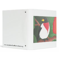 Rose Breasted Grosbeak 3 Ring Binders