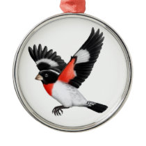 Rose Breasted Grosbeak Ornament